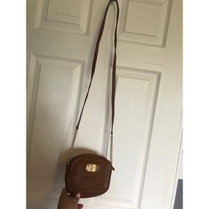 Brown soft leather Michael Kors small crossbody